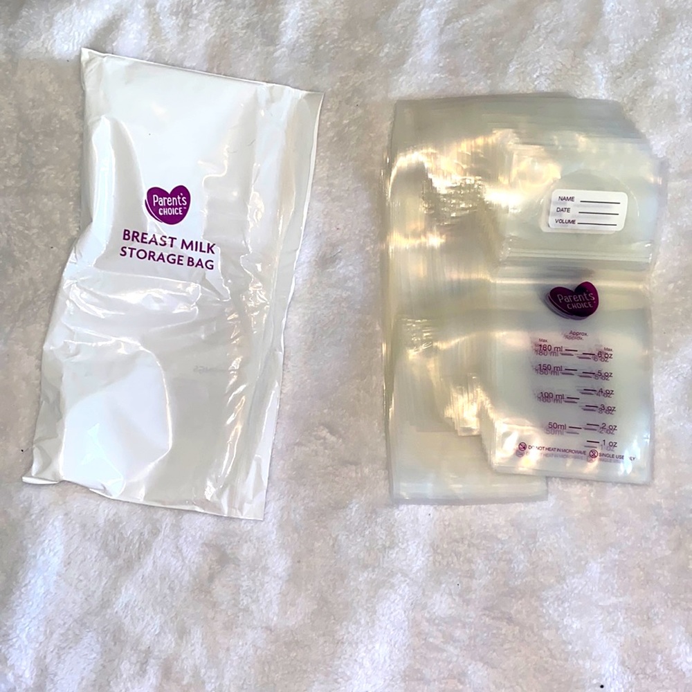 50 parents choice breast Milk storage bags